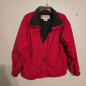 Columbia Women's Size M Full Zip Jacket Red